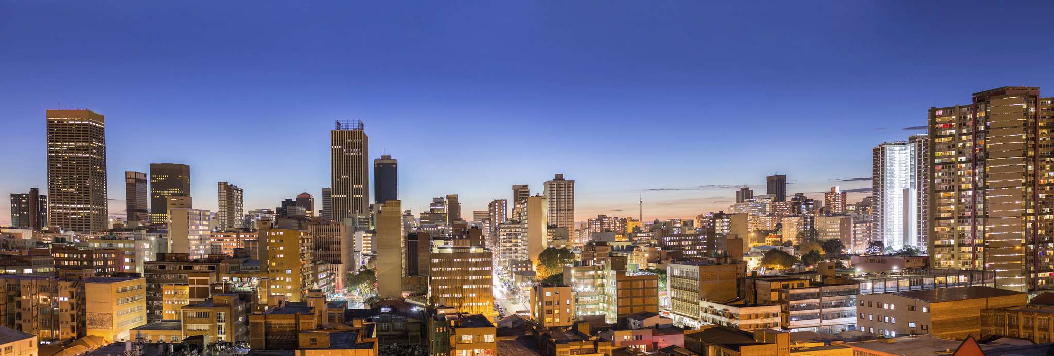 landscape view johannesburg downtown